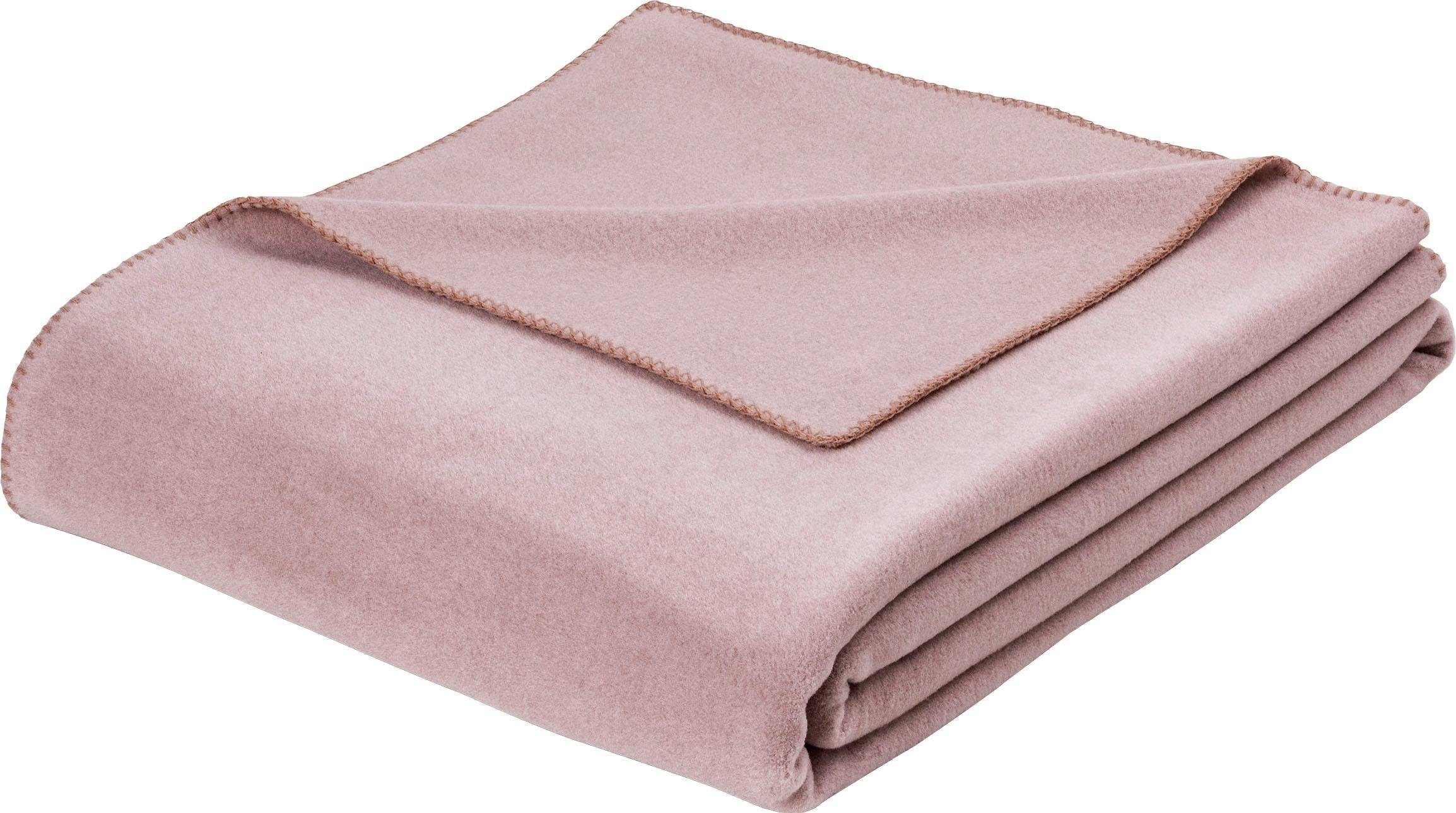 Estella Wohndecke »Trevi«, mit Häkeleinfassung, Kuscheldecke günstig online kaufen