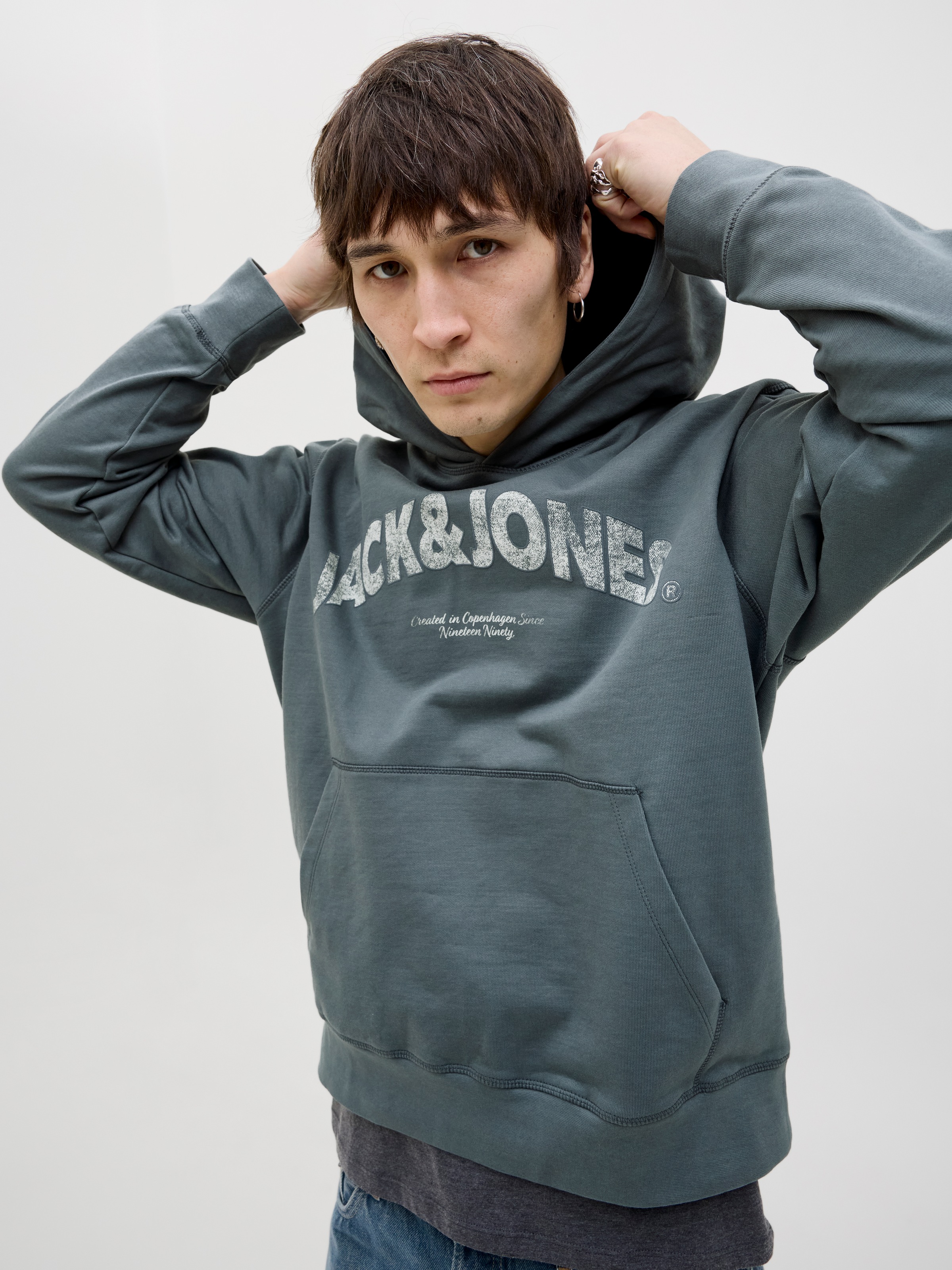 Jack & Jones Kapuzensweatshirt »JORALMERIA SWEAT HOOD«, mit Logo Print