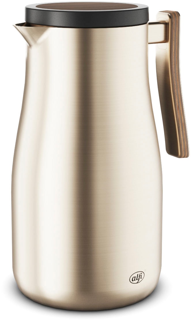 Alfi Isolierkanne »STUDIO ALLURE, aus doppelwandigem Edelstahl«, 1 l, (1 St.), 12h heiß & 24h kalt, ergonomischer Griff, große Öffnung