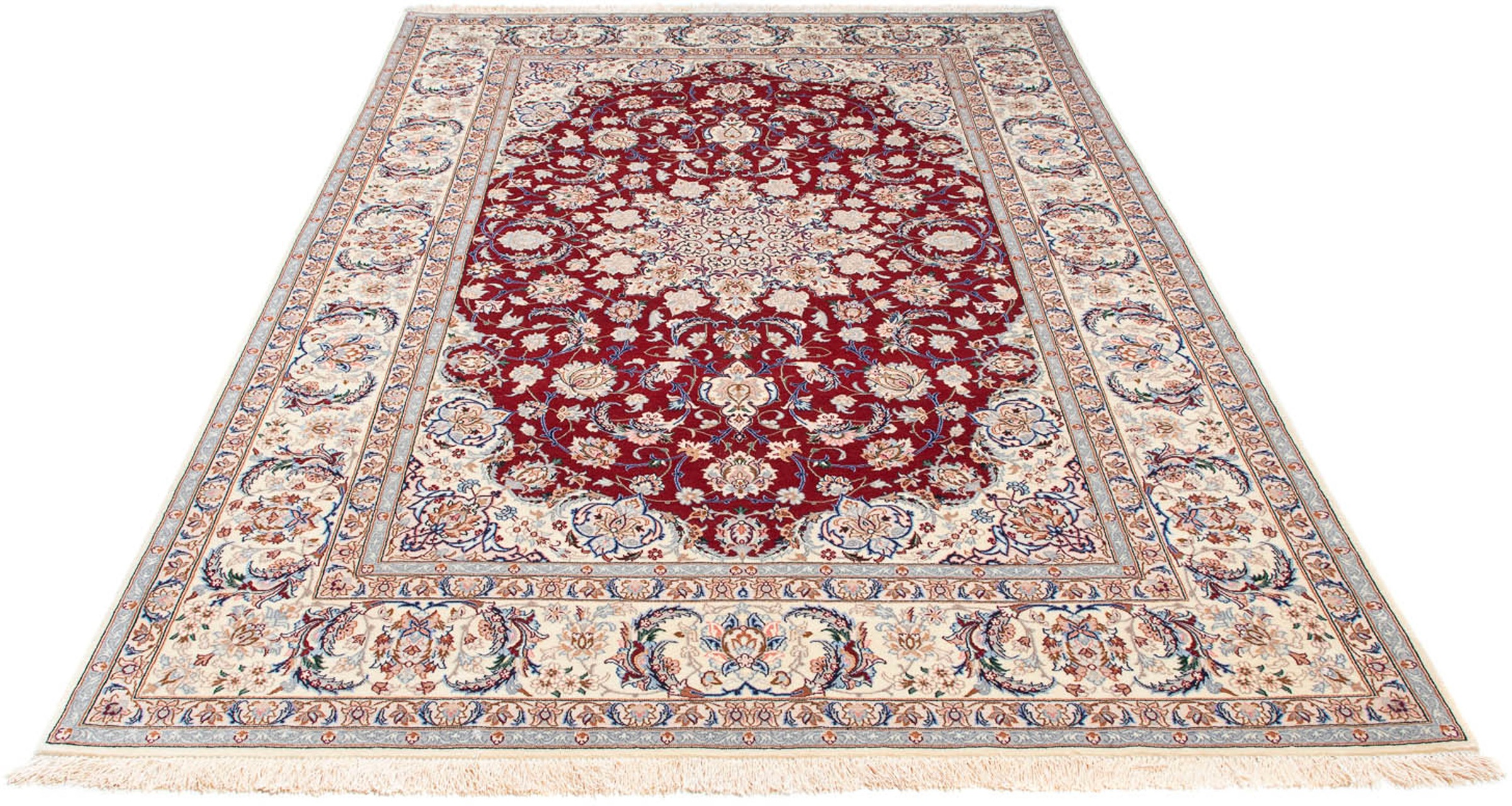morgenland Orientteppich »Perser - Isfahan - Premium - 243 x 157 cm - rot«, günstig online kaufen