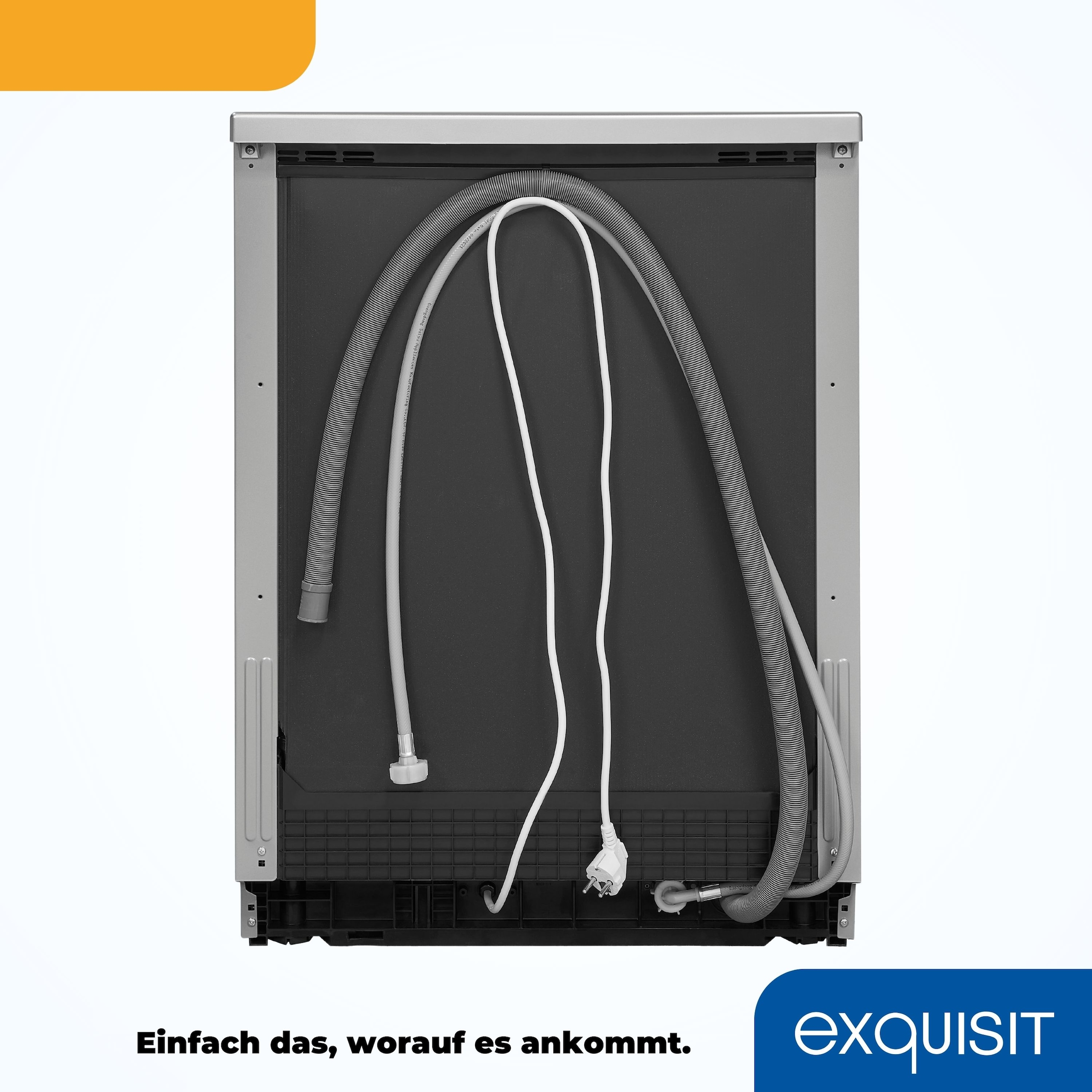 exquisit Standgeschirrspüler »GSP9313-030E inox«, 13 Maßgedecke