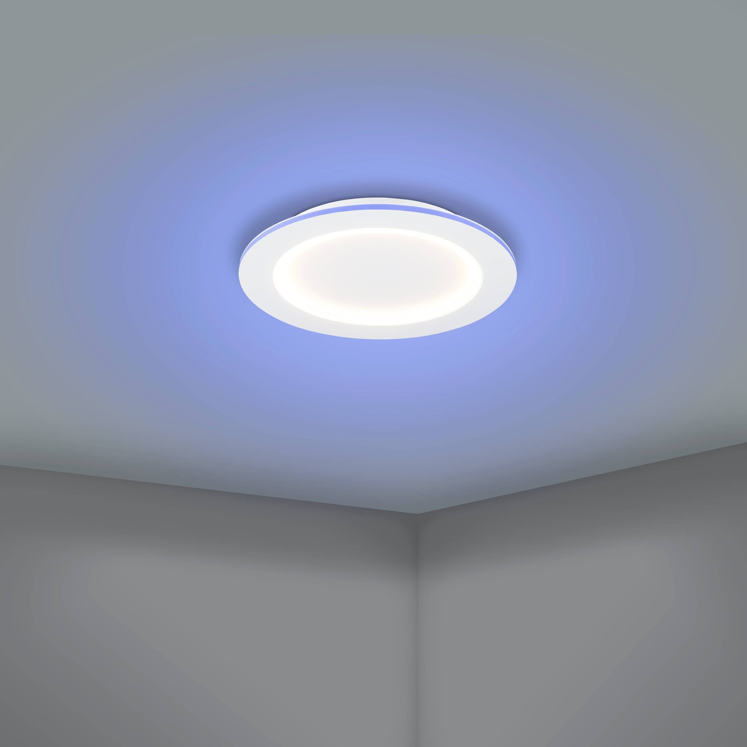 EGLO Deckenleuchte »Padrogiano-Z Deckenlampe, ZigBee 3.0, App und Sprachsteuerung, Lampe« LED-Modul 1 Stk. Kaltweiß | RGB ZigBee, App und Sprachsteuerung Alexa, RGB Rahmen, dimmbar, Ø 45 cm