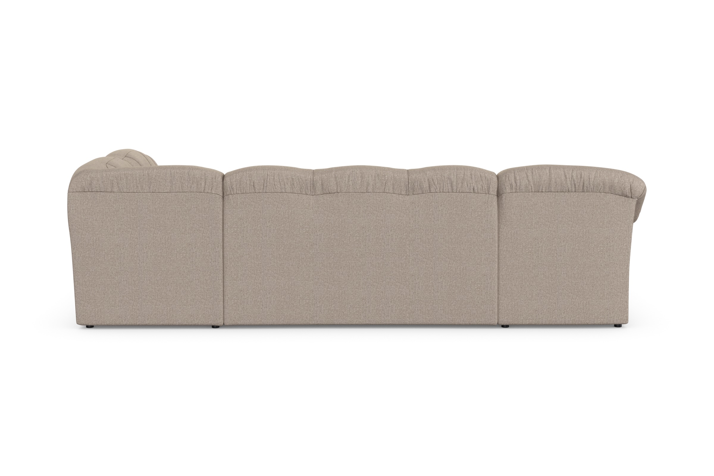 DOMO collection Wohnlandschaft »Pegnitz, zeitlos und modern, mit attraktiver Rückensteppung, U-Form«, wahlweise mit Bettfunktion