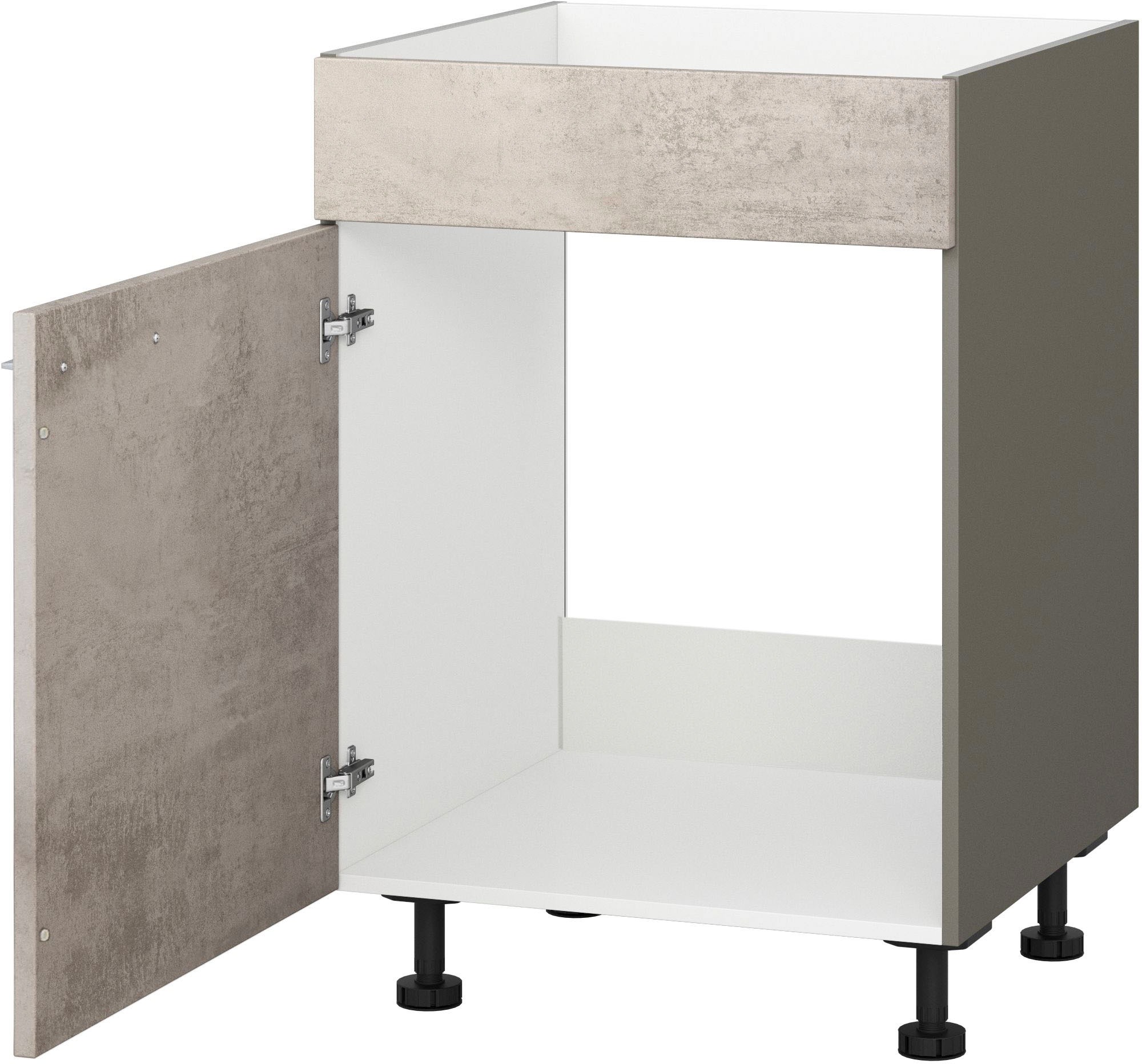 KOCHSTATION Spülenunterschrank "KS-Trea SPBL50" Breite 50 cm, Höhe 75 cm günstig online kaufen