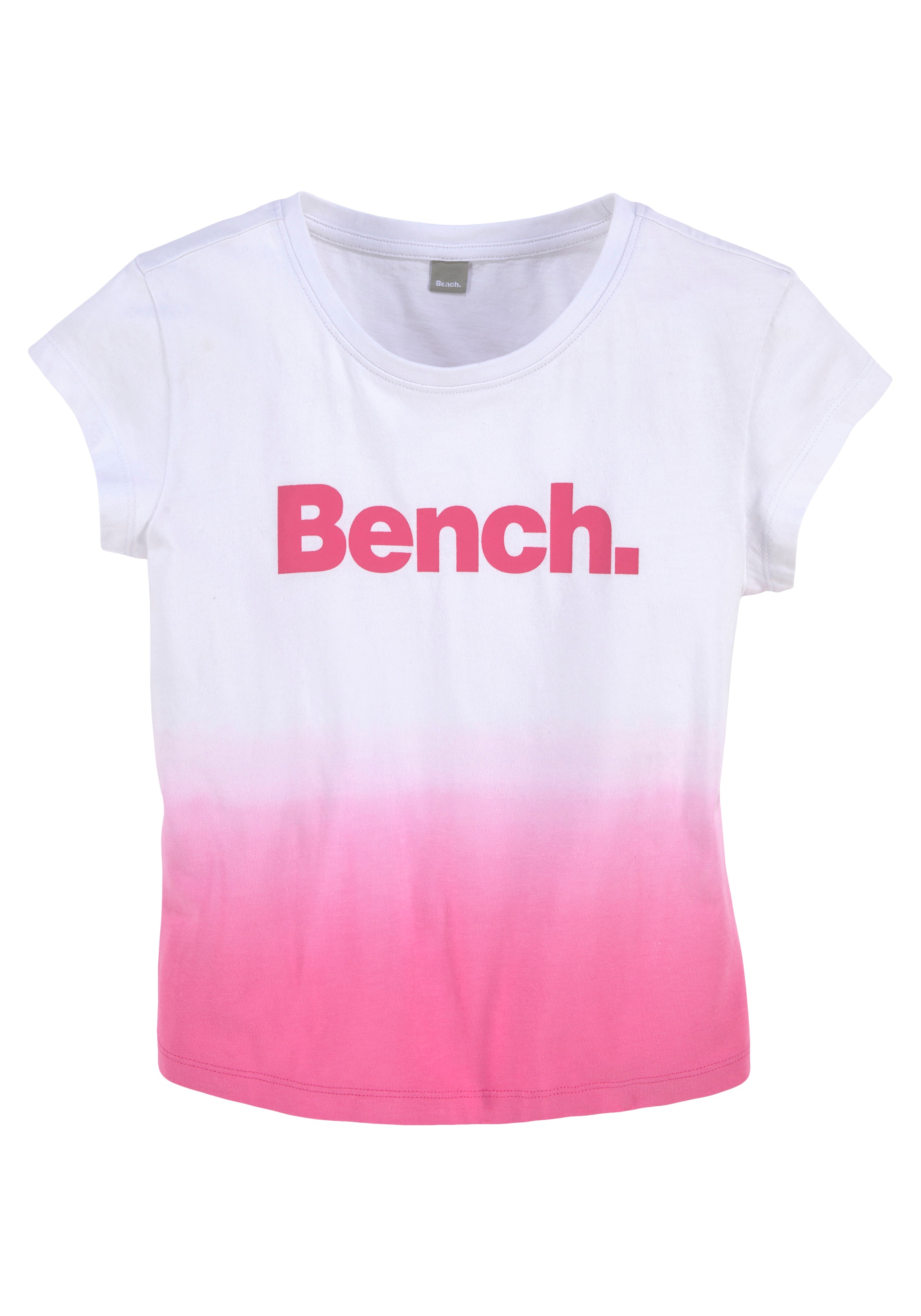 Bench. T-Shirt »Farbverlauf«, kurze Form im %Sale jetzt grade
