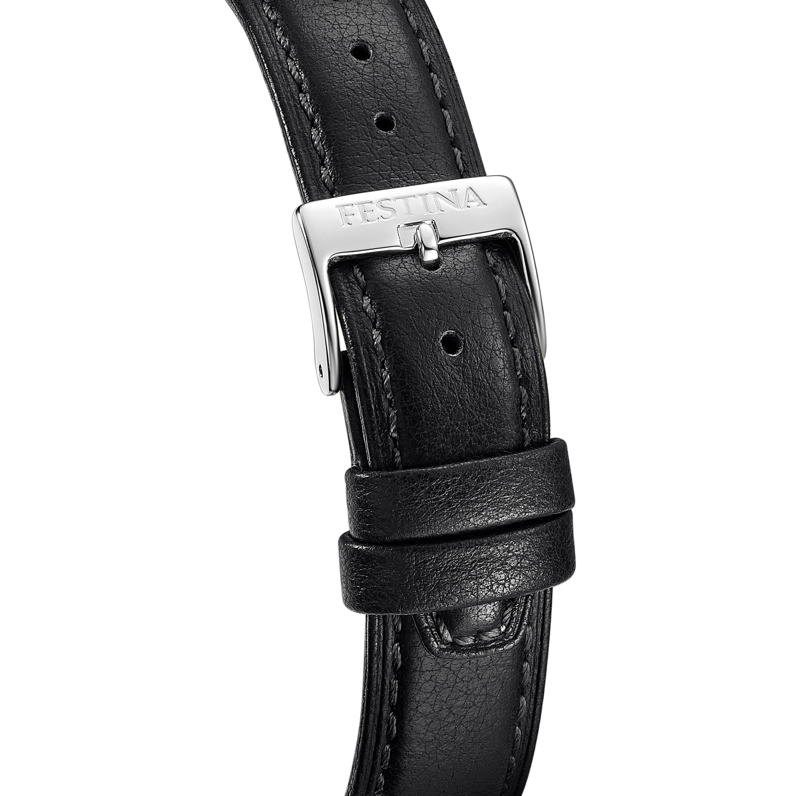 Festina Quarzuhr »On the Square« Armbanduhr, Damenuhr, Herrenuhr, Lederarmband, analog