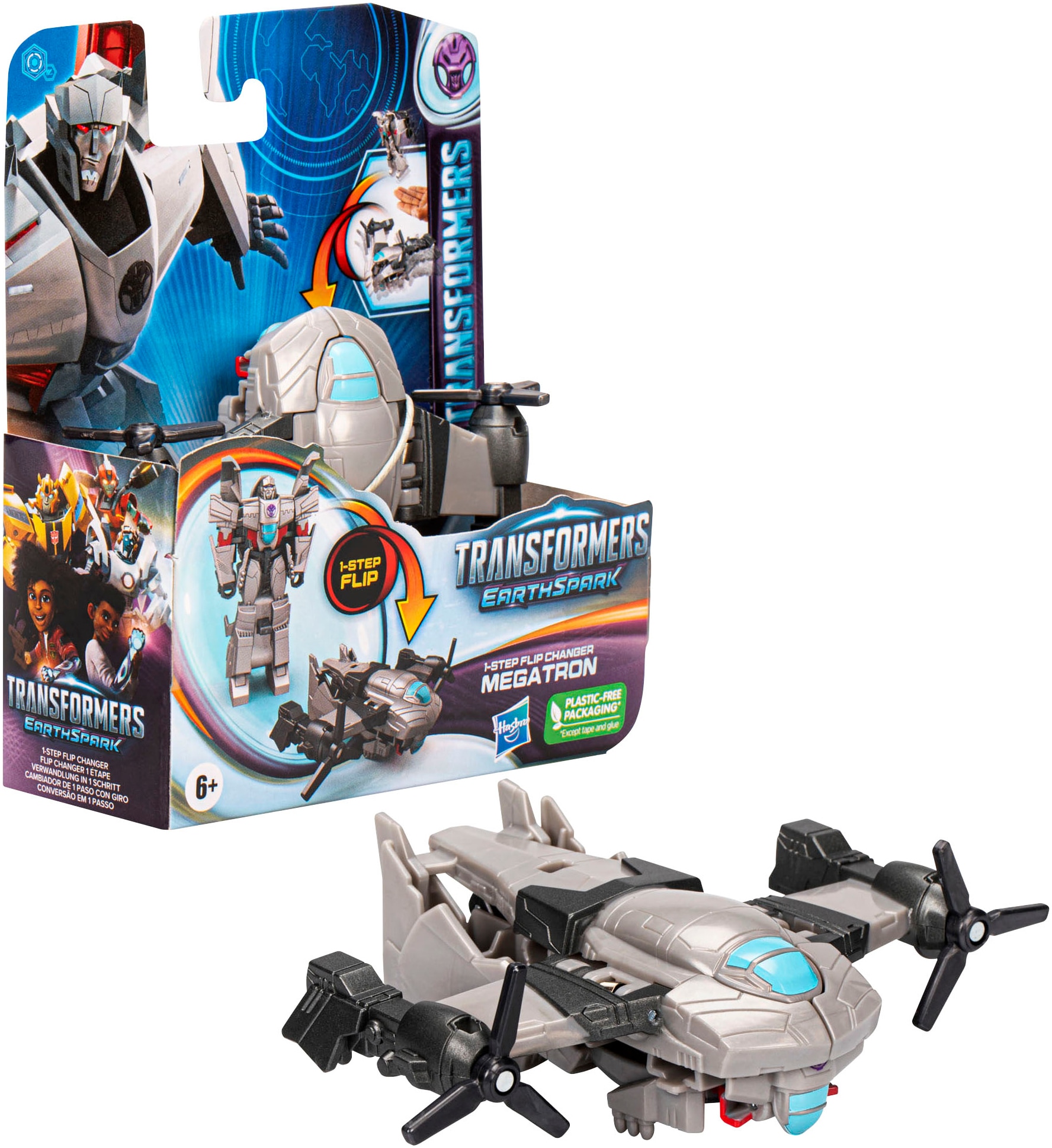 Hasbro Actionfigur »Transformers EarthSpark, 1-Step Flip Changer Megatron«