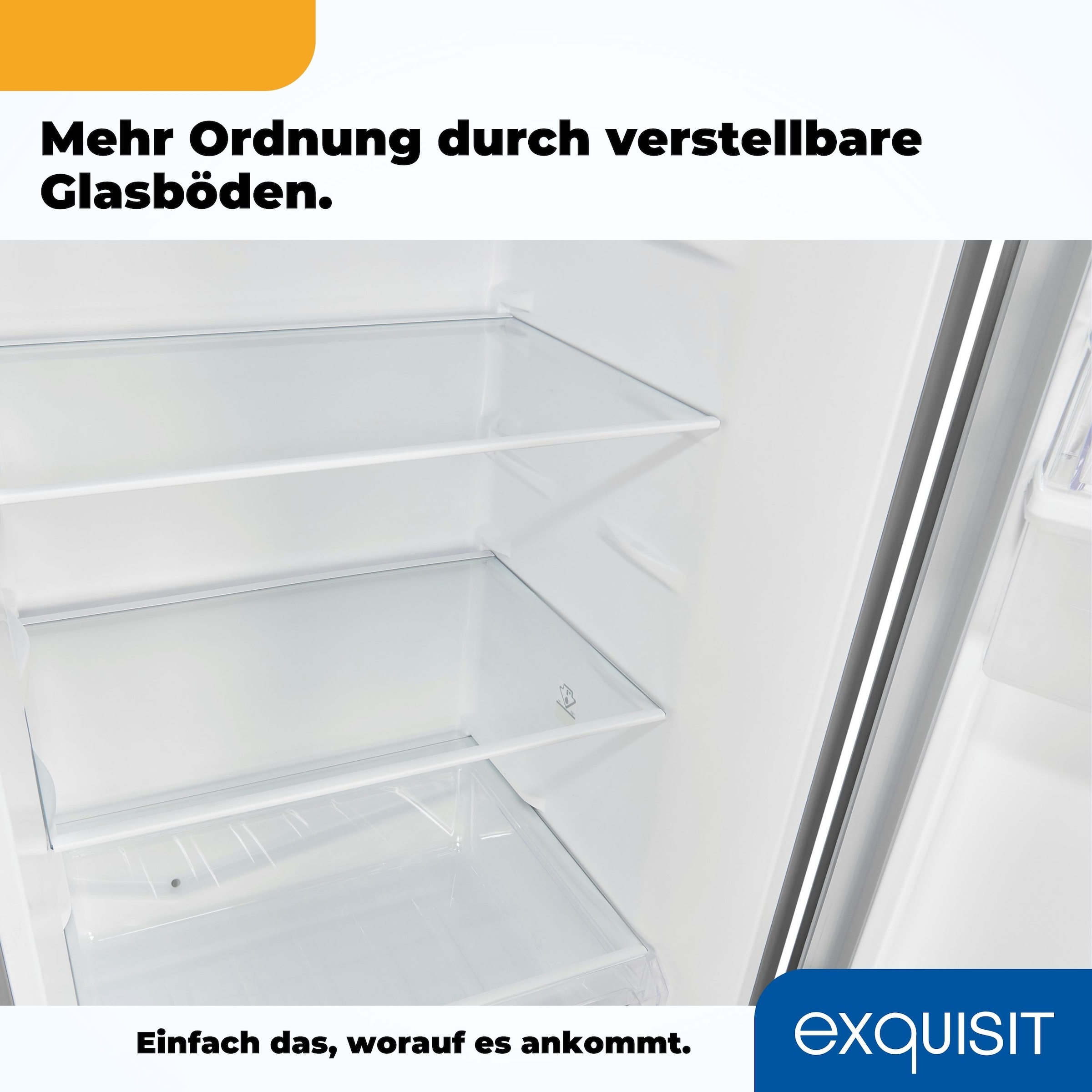 exquisit Kühl-/Gefrierkombination »KGC265-70-WS-040D weiss«, KGC265-70-WS-040D inoxlook, 179,5 cm hoch, 55 cm breit