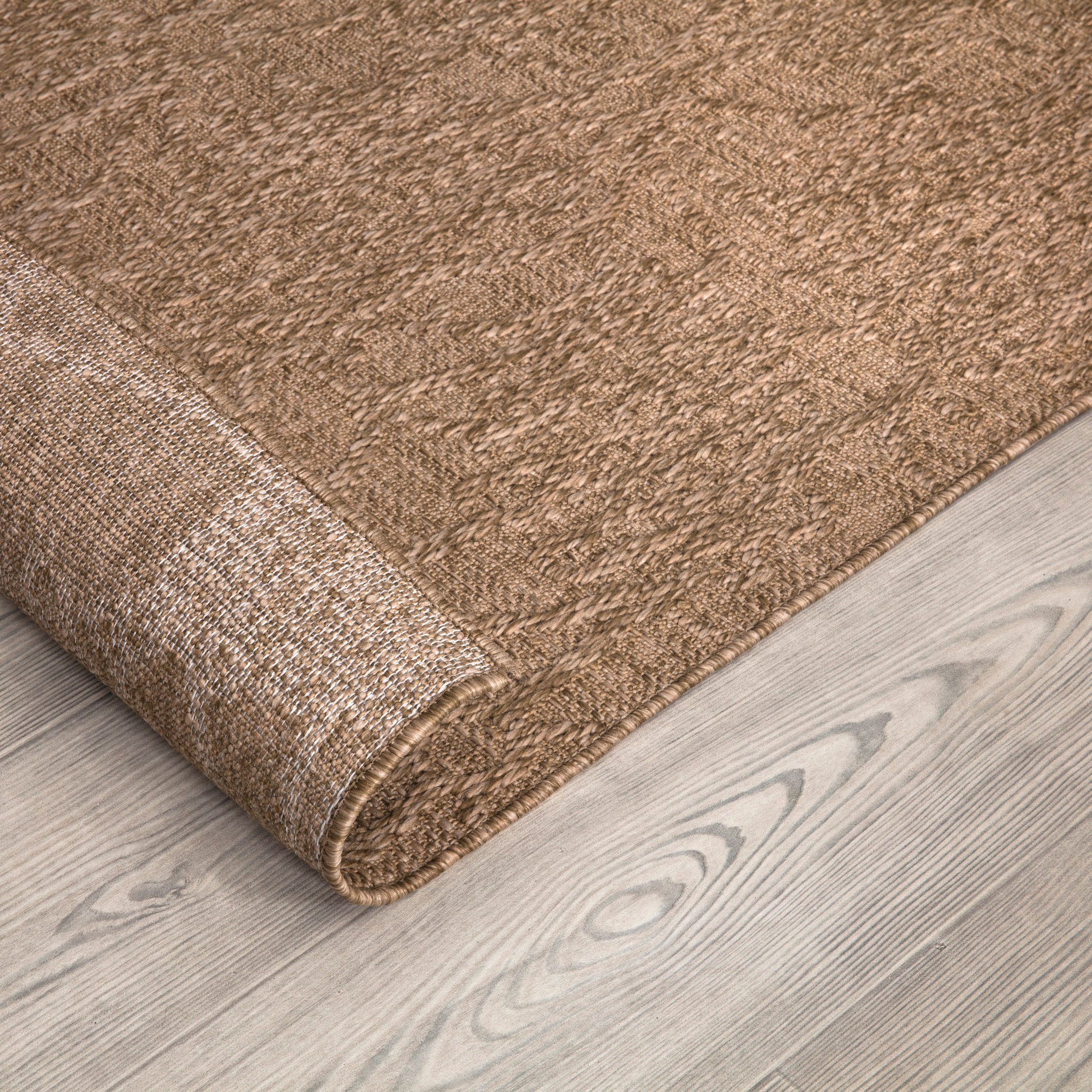 Paco Home Teppich »Rimini 411«, rechteckig, 4 mm Höhe, Flachgewebe, Uni Far günstig online kaufen