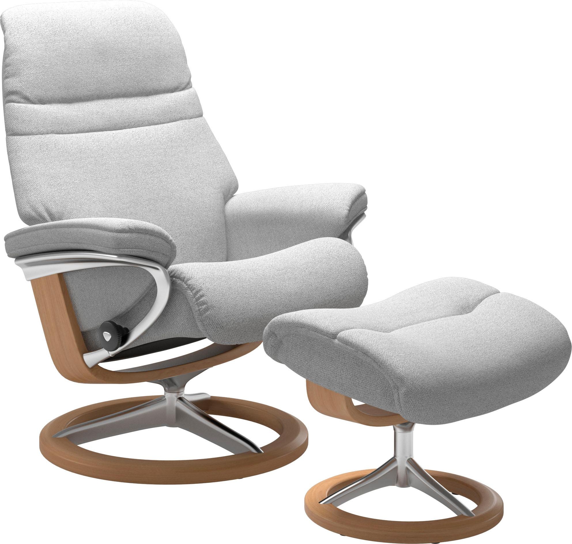 Stressless® Relaxsessel »Sunrise«, (Set, Relaxsessel mit Hocker), mit Signa günstig online kaufen