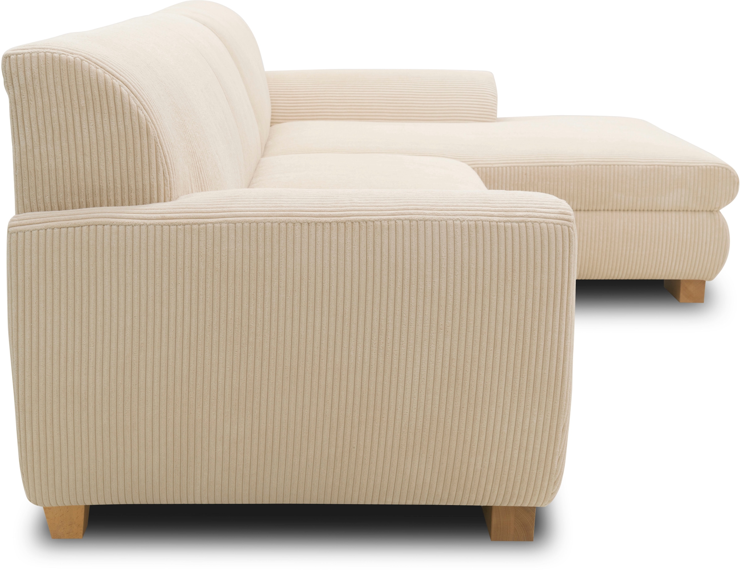 Home affaire Ecksofa »Nika zeitlos und elegant, L-Form«, wahlweise mit Bettfunktion, auch in Cord