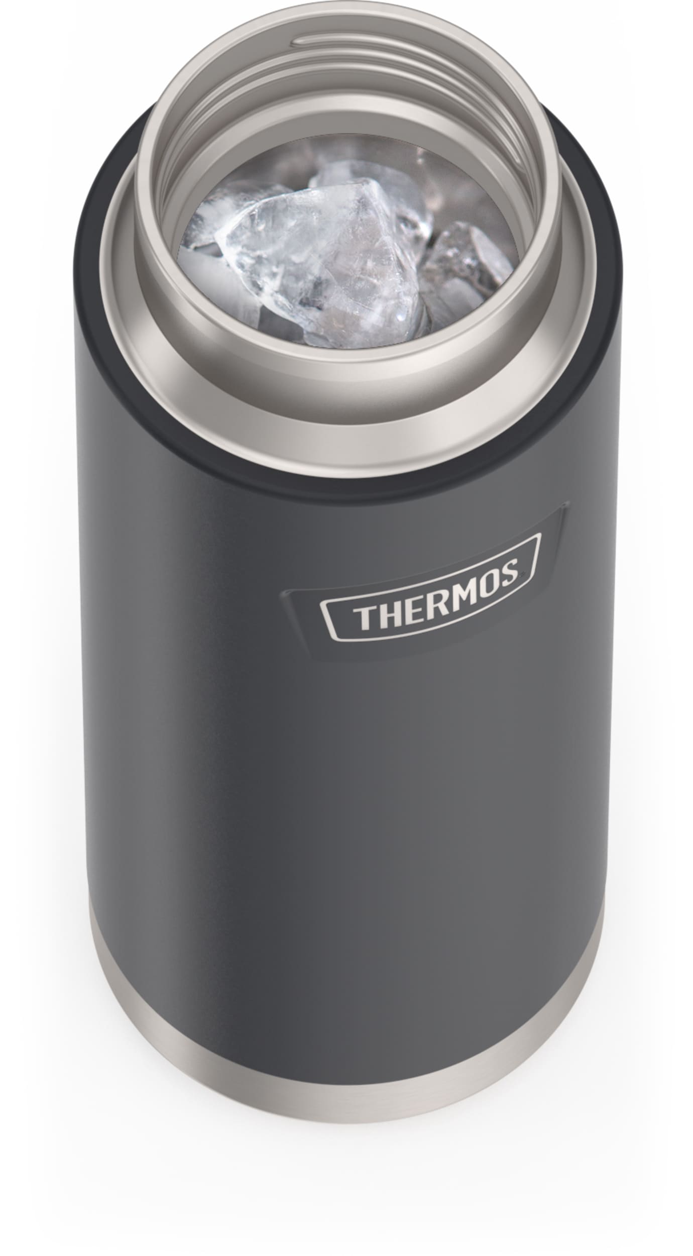 THERMOS Isolierflasche »ICON WATER BOTTLE, Edelstahlkörper, spülmaschinenfest«, (1 tlg.), 0,71l, 12h kalt, schappsicher mit einklappbarem Flip-Strohalm