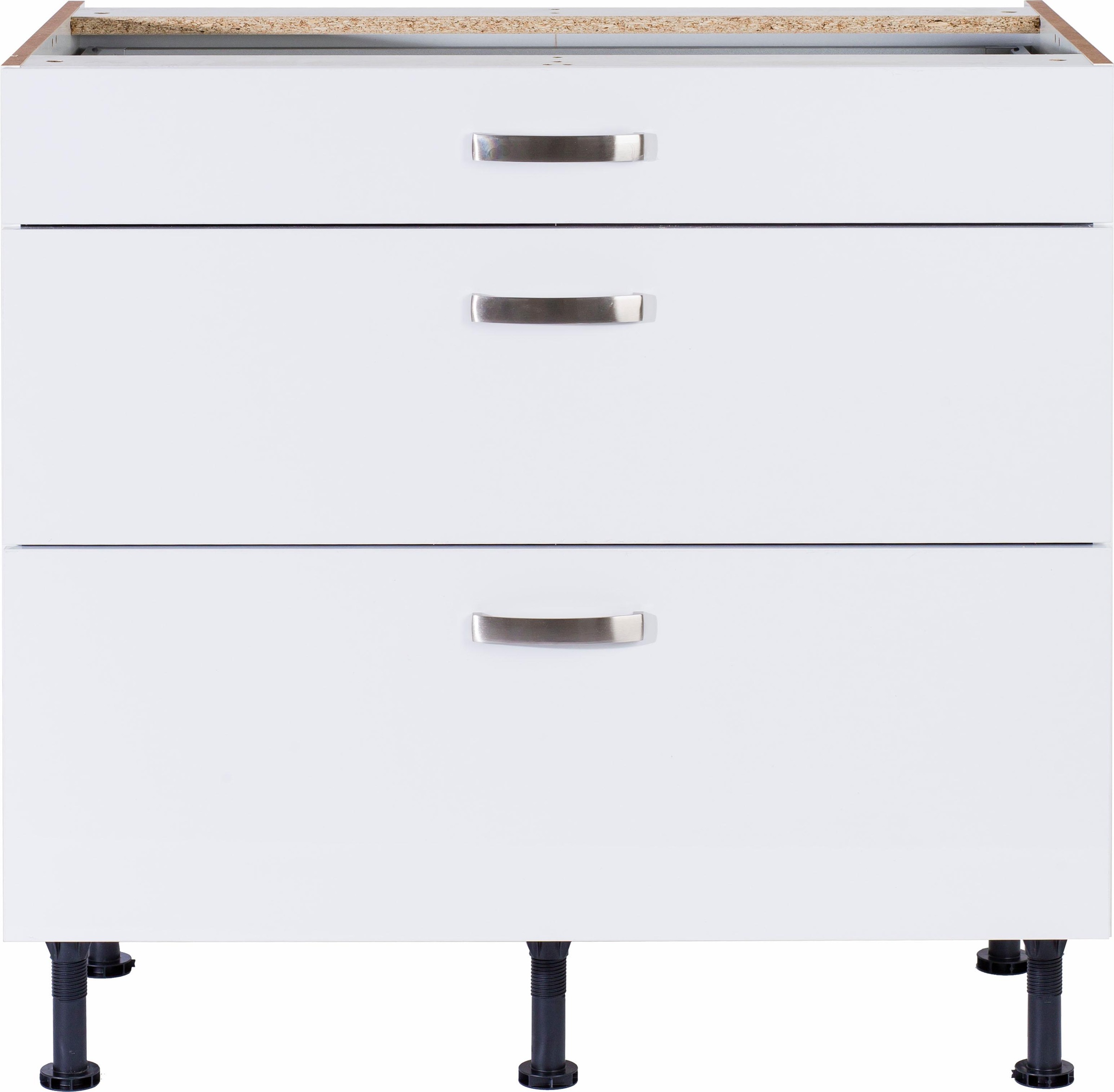 KOCHSTATION Unterschrank »KS-Cara« Breite 90 cm, mit Vollauszügen und Soft-Close-Funktion