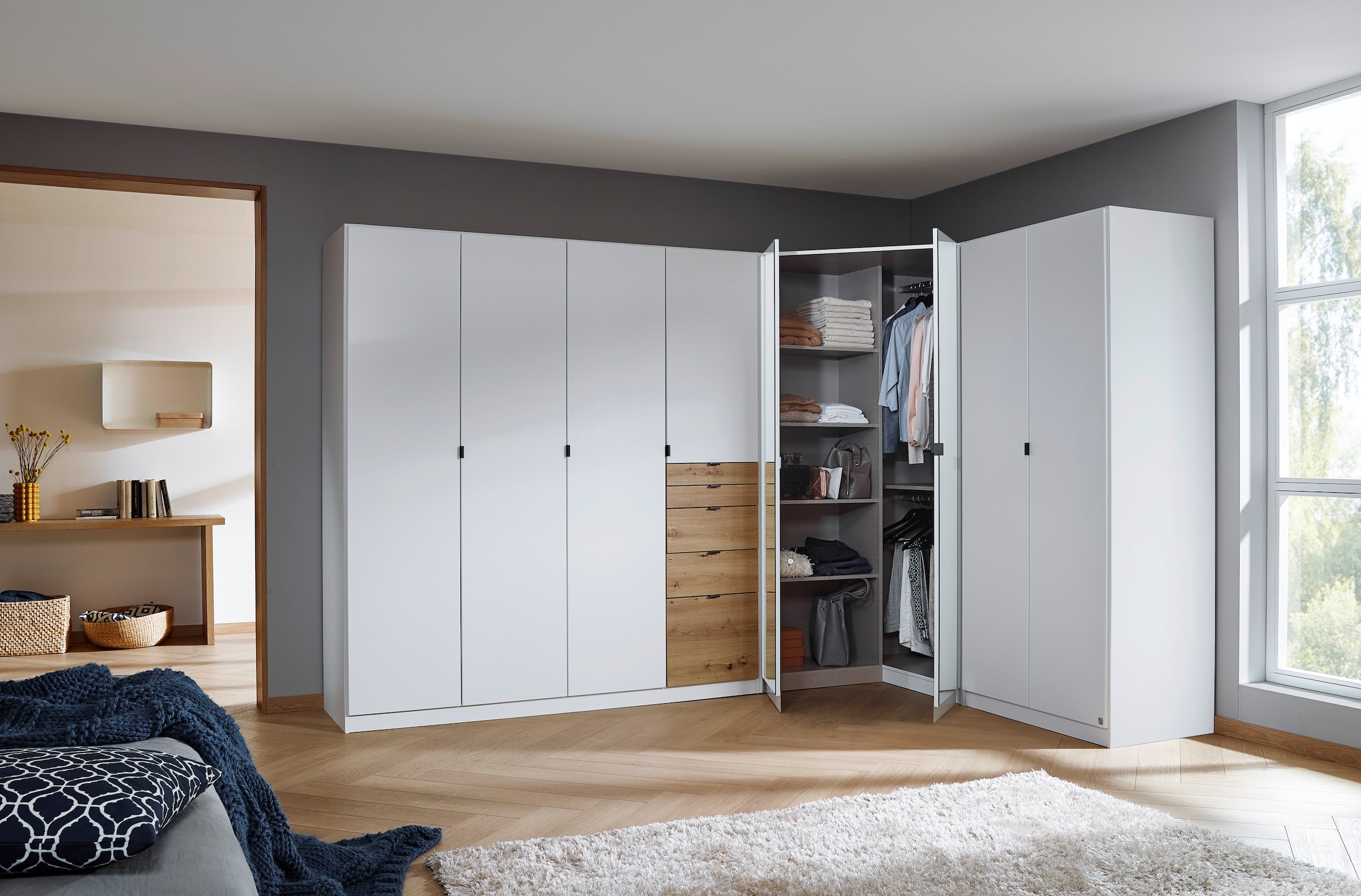 rauch Schrank-Set »Kleiderschrank Schrank Garderobe Wäscheschrank Ankleide ONTARIO« Set, Größe 298x208 cm, 