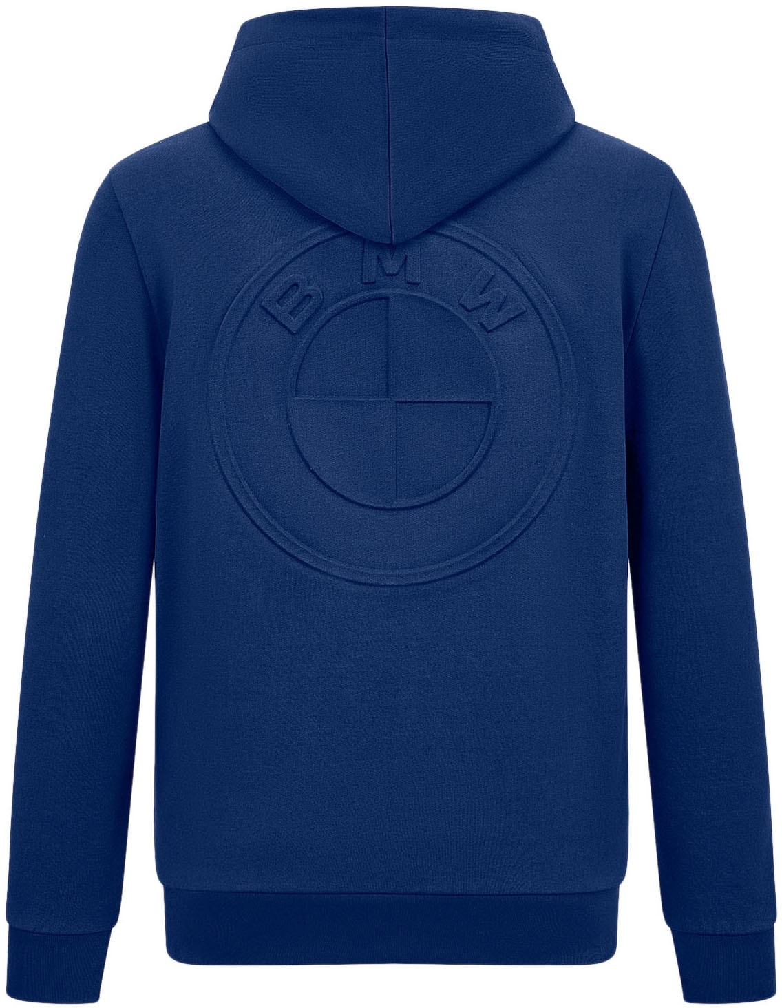 BMW Hoodie , mit farbgleichem Logo auf der Rückseite
