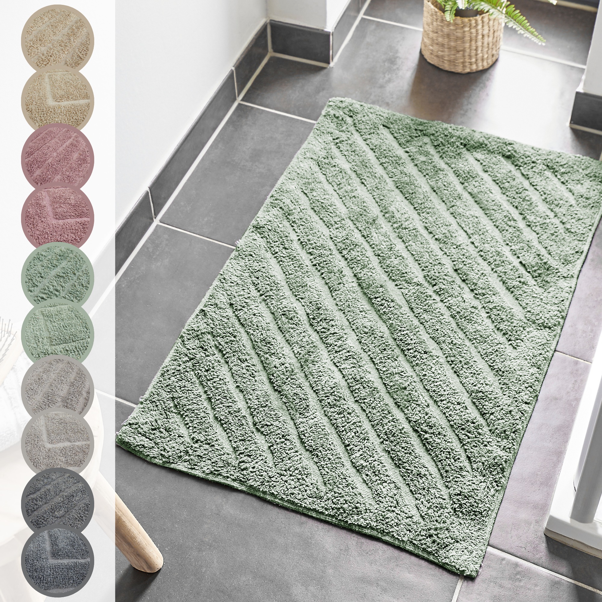 Andiamo Badematte »Havanna, 50x80 cm«, fußbodenheizungsgeeignet-schnell tro günstig online kaufen