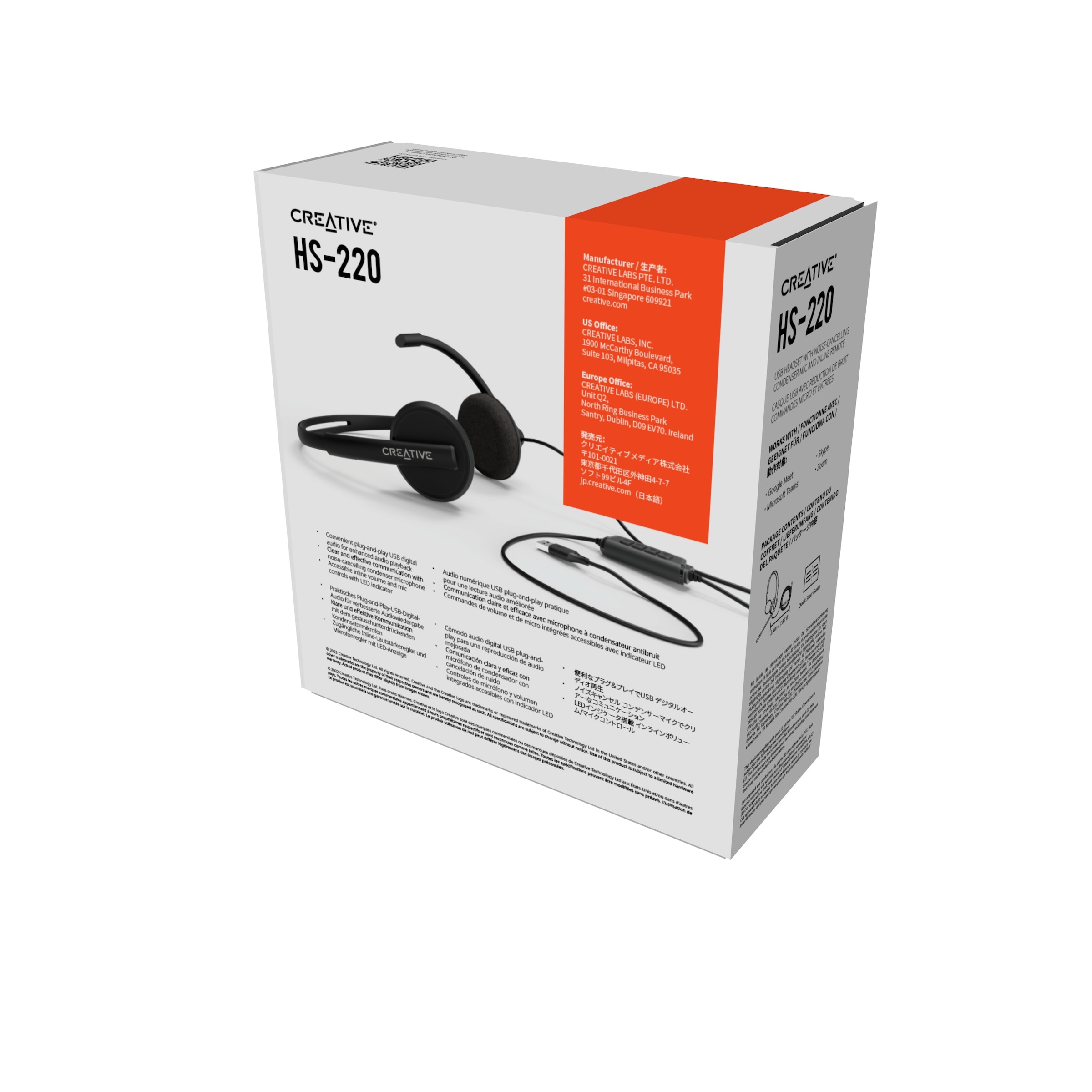 Creative Headset »HS-220 USB-Kopfhörer«, USB