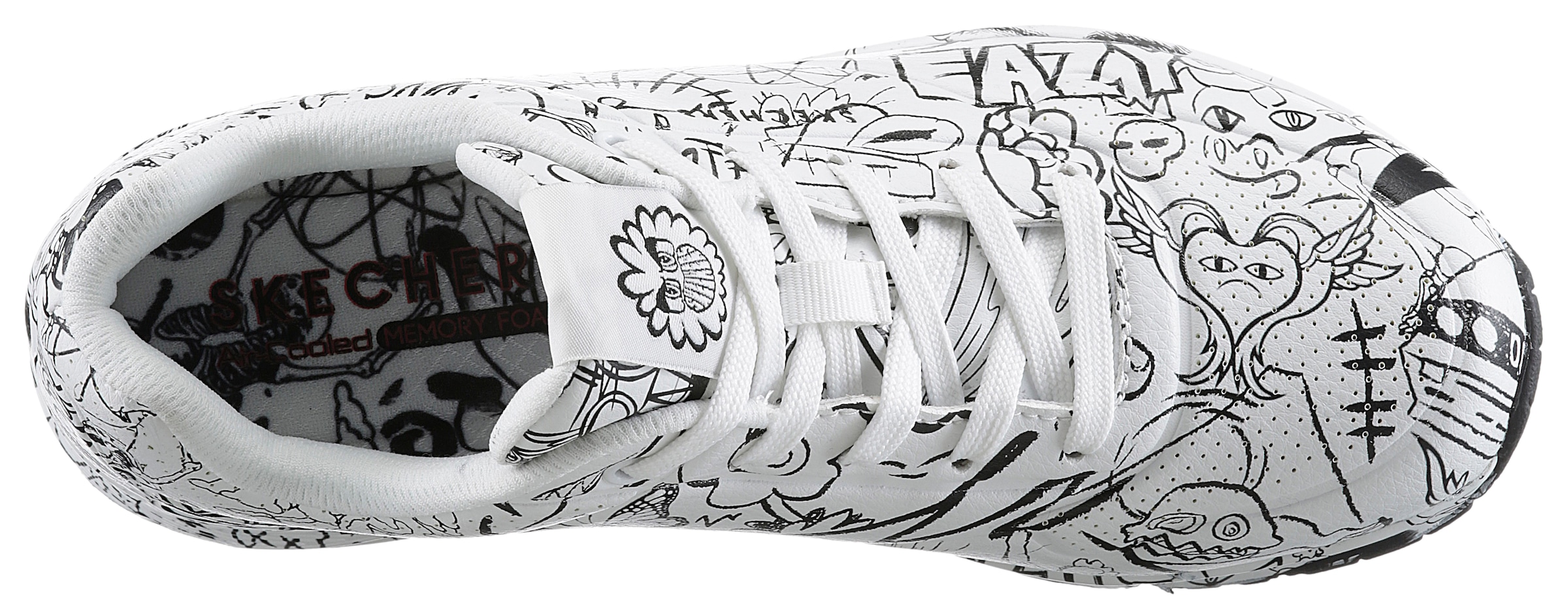 Skechers Sneaker »UNO-PROCESS SKETCH«  mit coolem Sketchprint, Freizeitschuh, Halbschuh, Schnürschuh