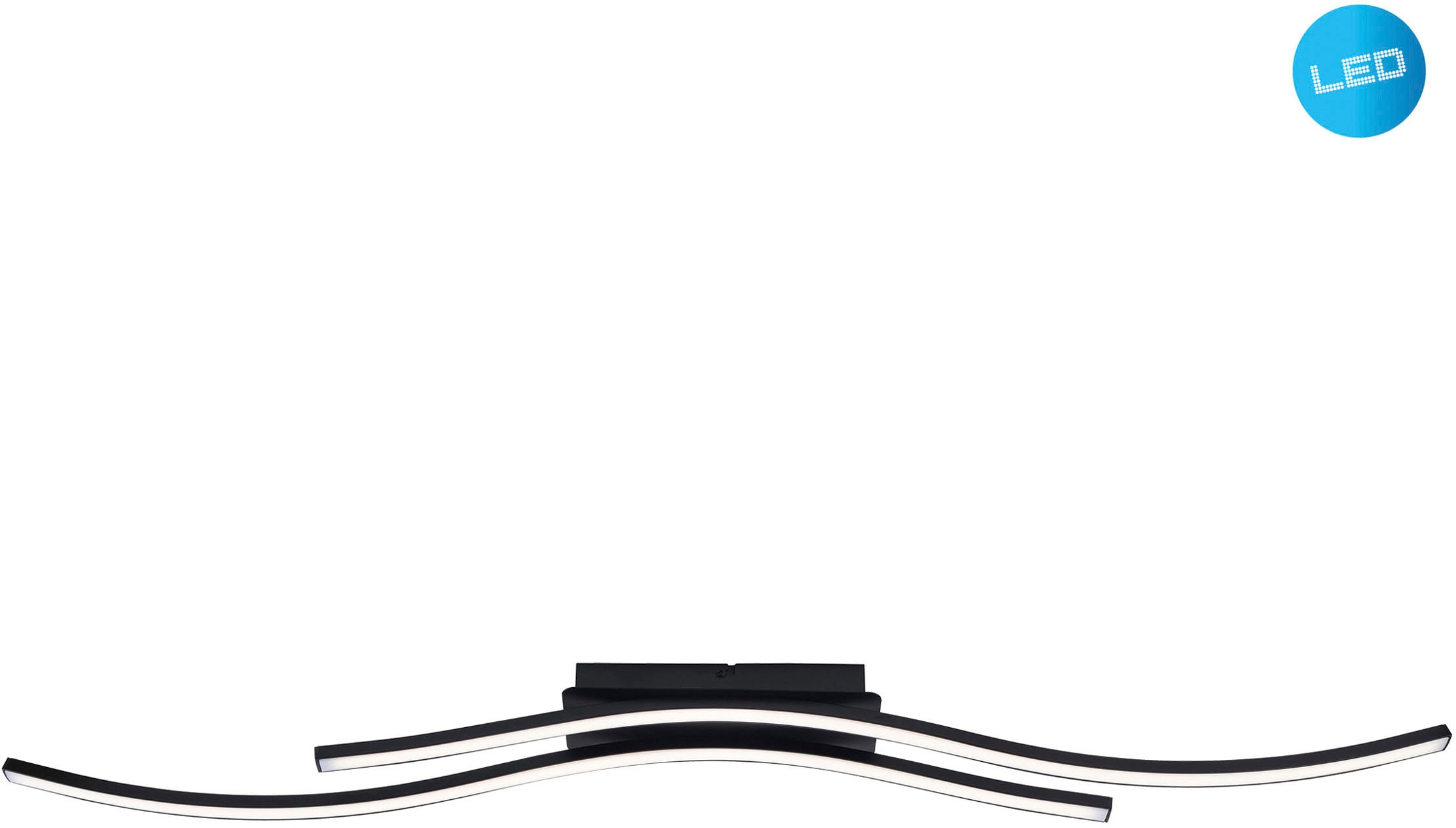 näve LED Deckenleuchte »Onda« LED-Modul 1 Stk. Warmweiß Deckenlampe, Wandle günstig online kaufen