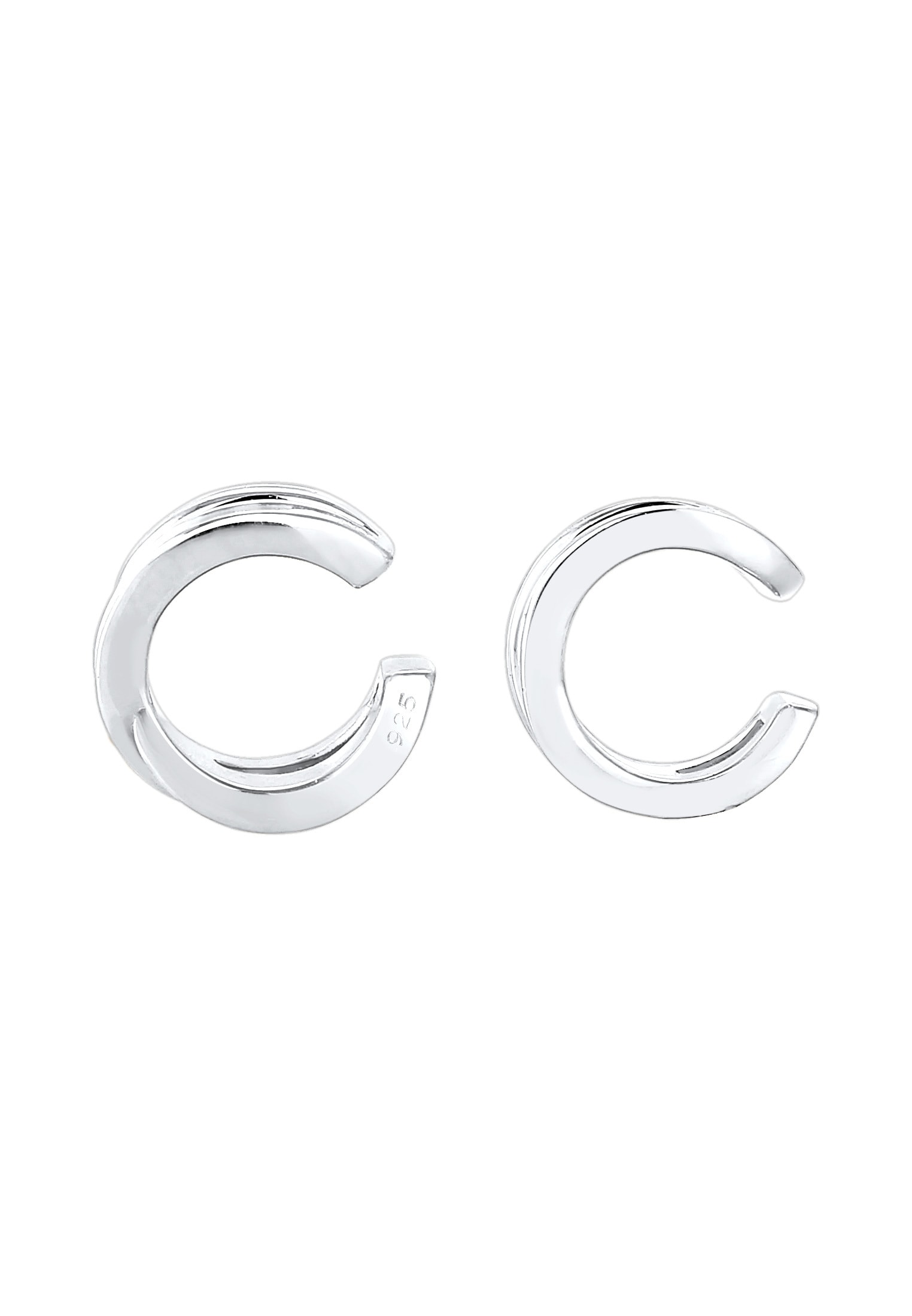Elli Paar Ohrhaken »Earcuff ohne Stein 925 Sterling Silber«