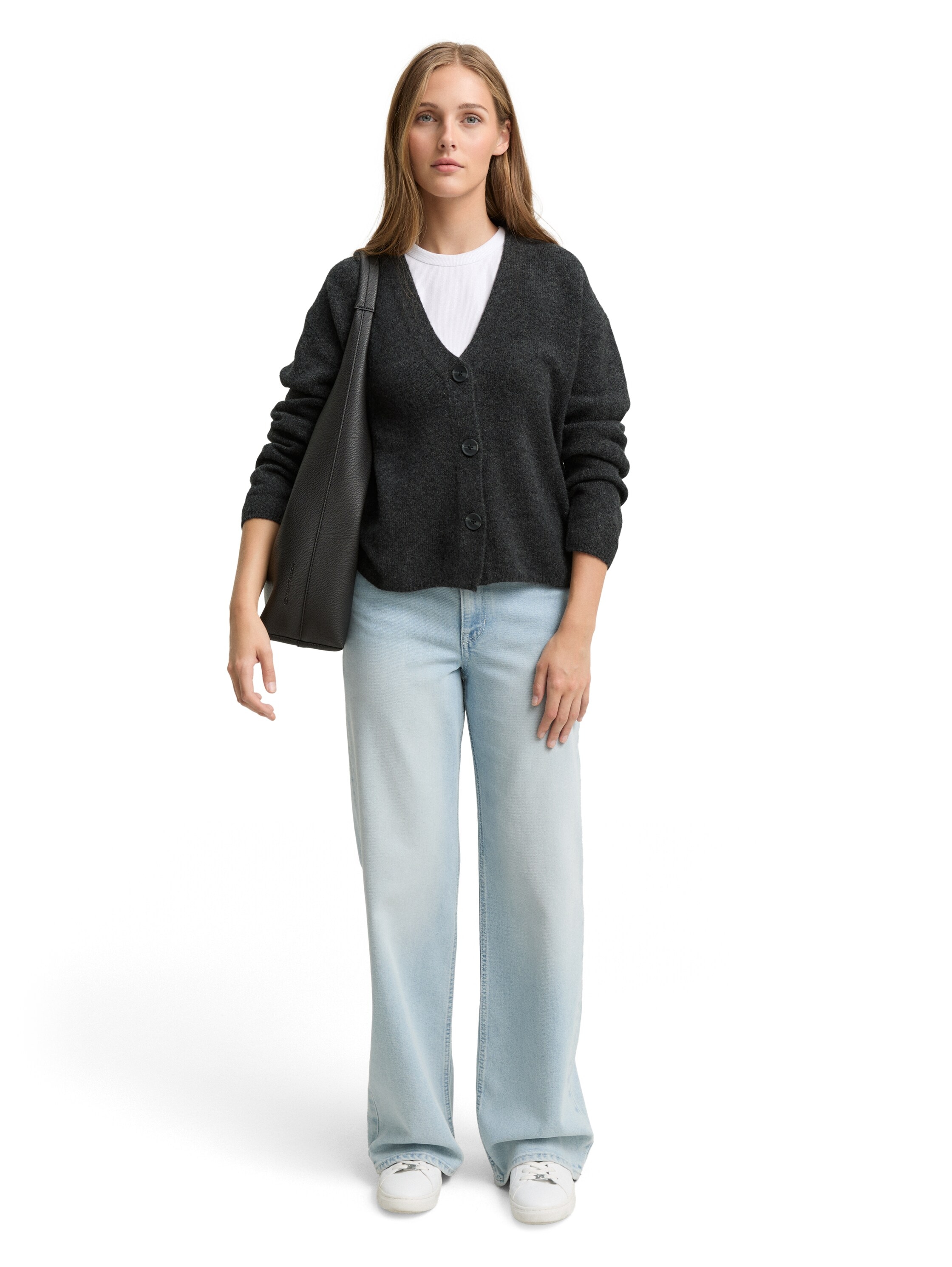 TOM TAILOR Denim Cardigan mit V-Ausschnitt