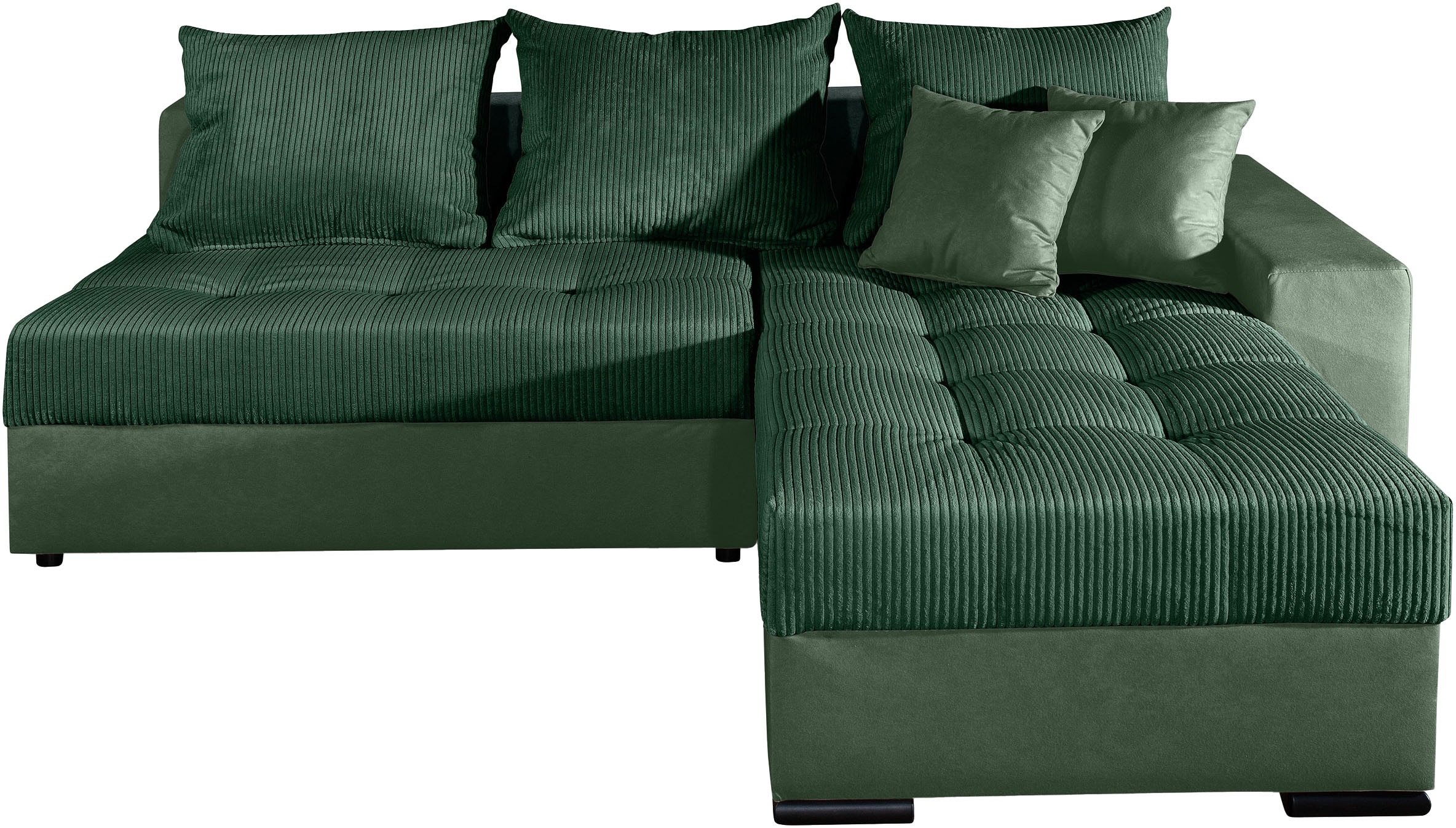 COLLECTION AB Ecksofa »Josy L-Form, B: 214 cm in Cord, Cord-Mix« mit Bettfu günstig online kaufen