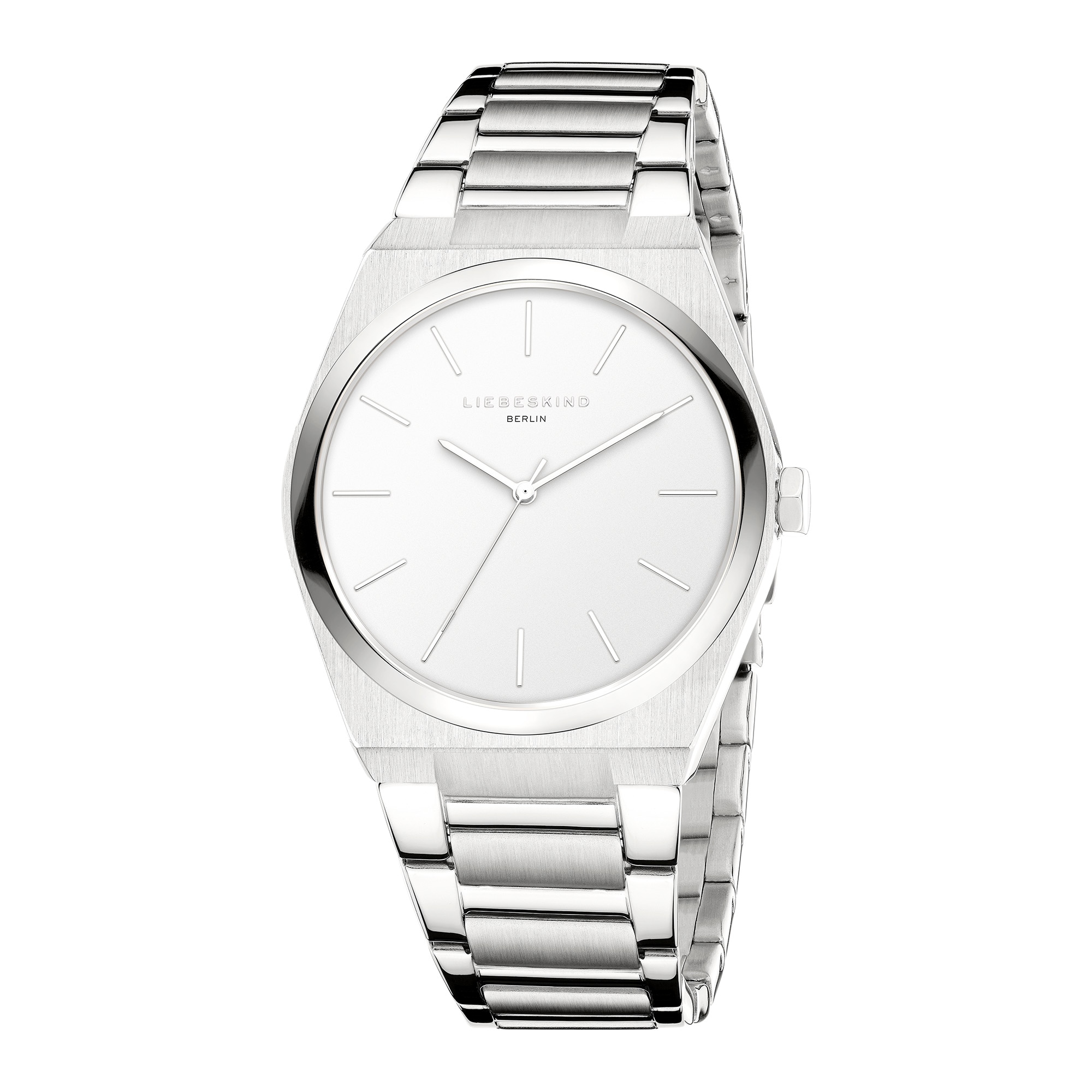 Liebeskind Berlin Quarzuhr »Minimalist 48 mm«, Armbanduhr, Damenuhr, Edelstahlarmband, analog