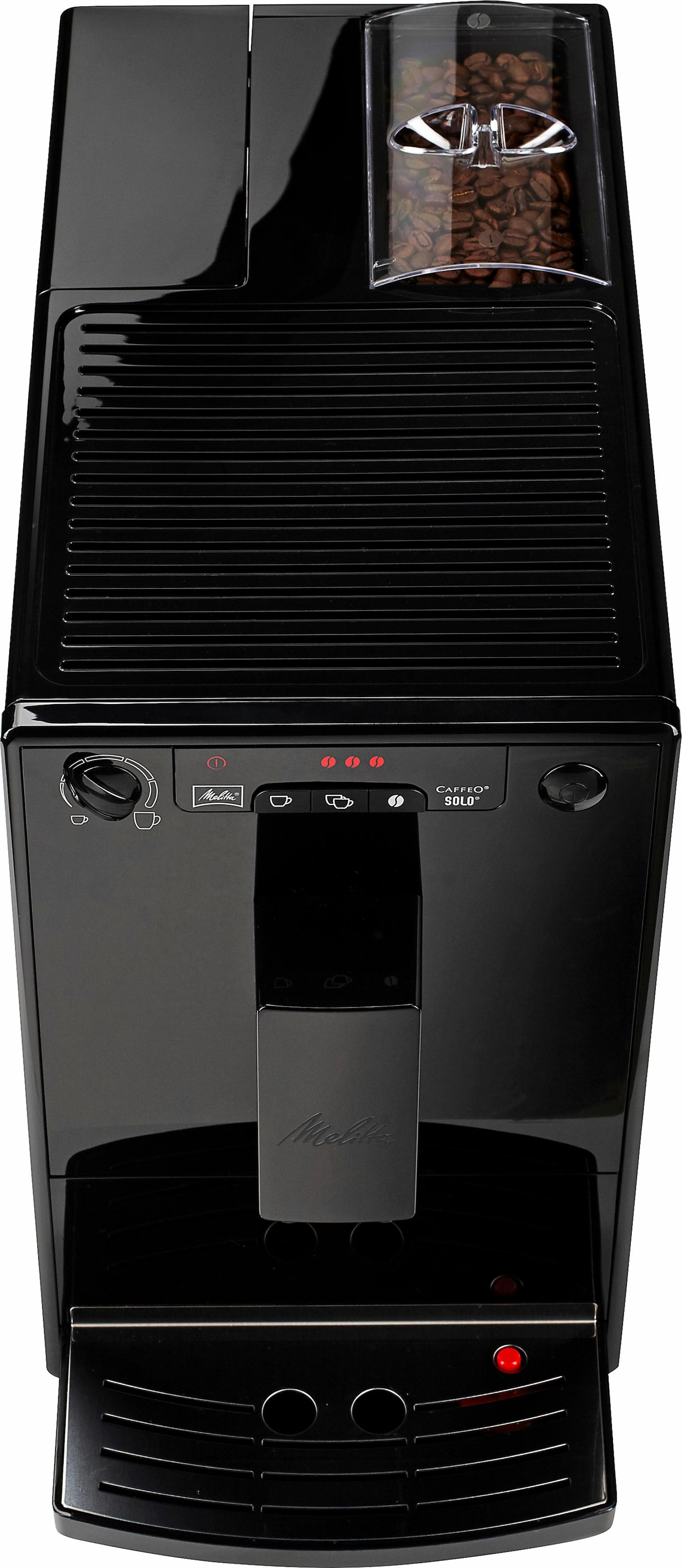 Melitta Kaffeevollautomat 1,2l online kaufen Solo® 950-222, Pure CAFFEO® Black Kegelmahlwerk E Tank
