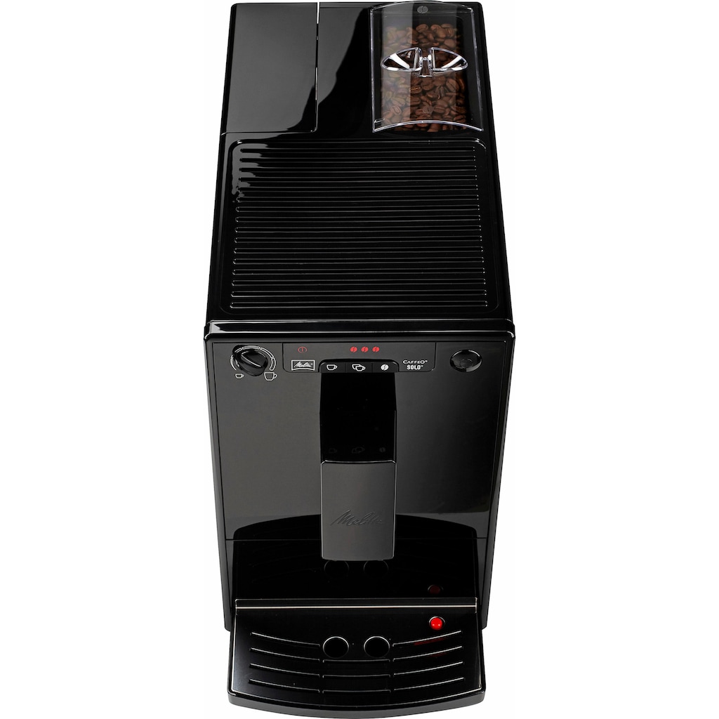 Melitta Kaffeevollautomat »Solo® E950-322, pure black«, aromatischer Kaffee & Espresso bei nur 20 cm Breite