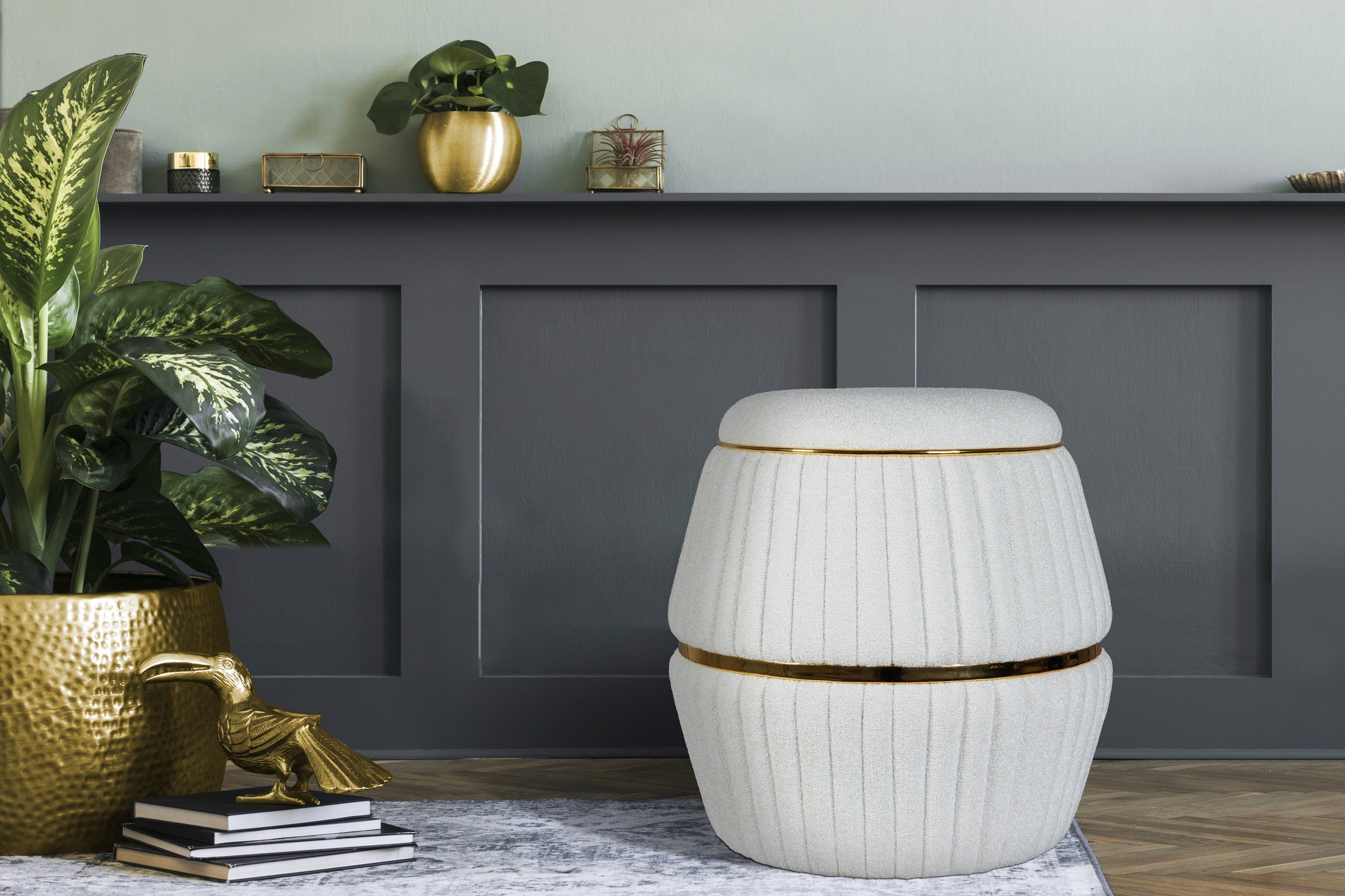 Kayoom Sitzhocker »Hocker Doric, trendiger Look, ästhetische Farbgebung, sc günstig online kaufen