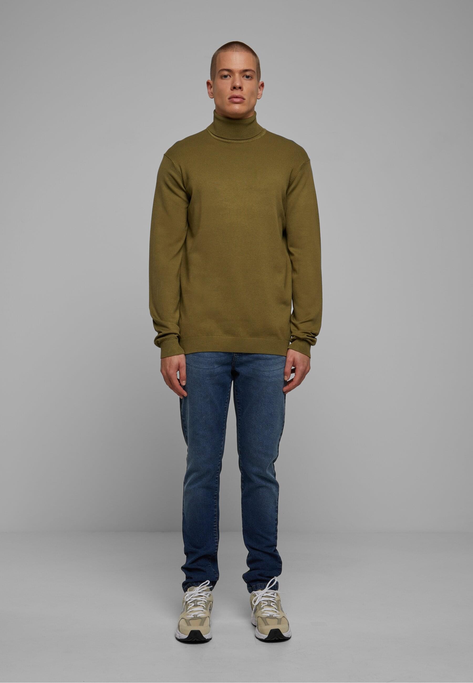 URBAN CLASSICS Rundhalspullover »Urban Classics Herren Knitted Turtleneck Sweater« 1 Stk.