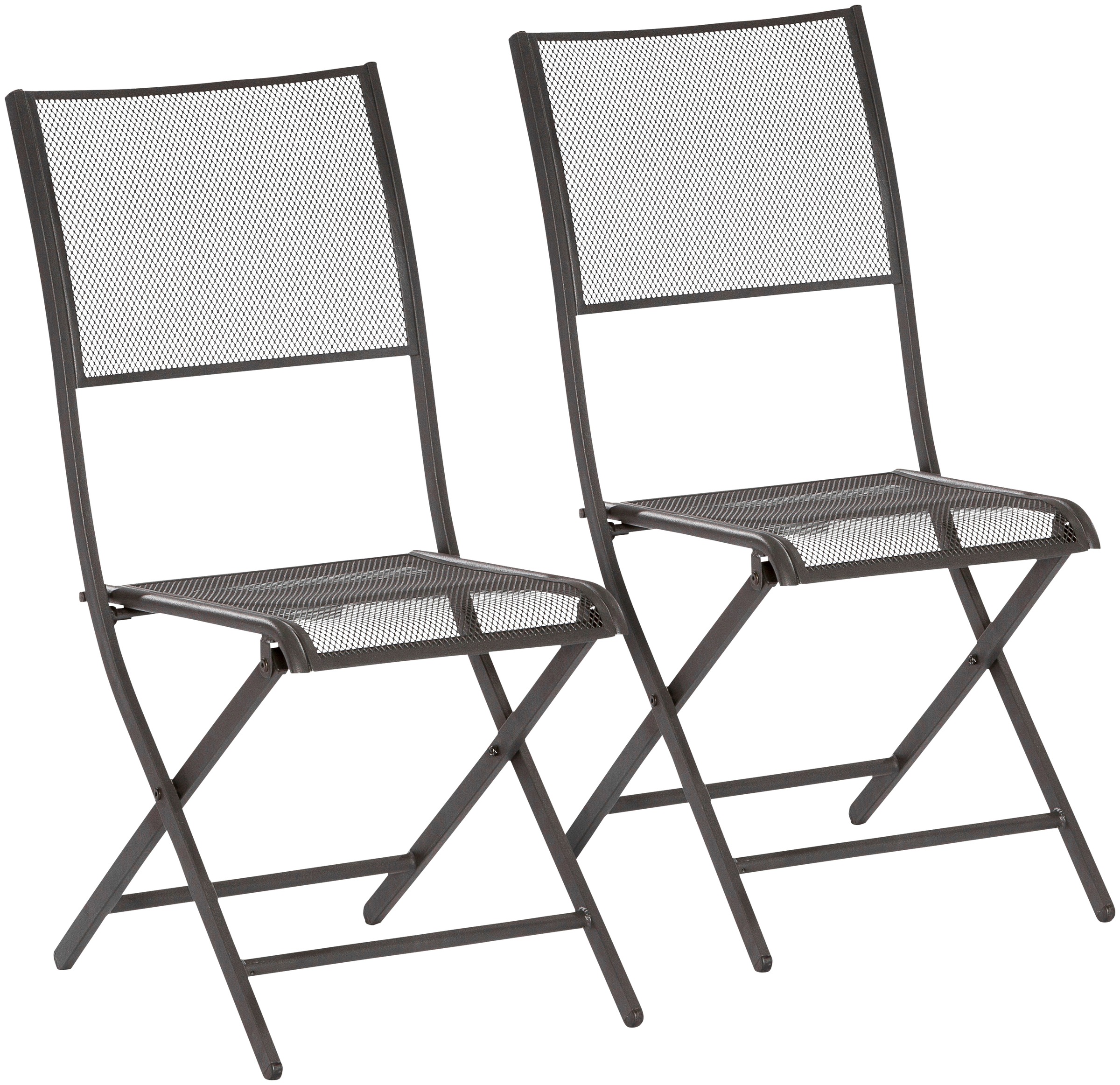 MERXX Gartenstuhl »Samos« (Set) 2 Stk. 2er Set, stapelbar, Oval-Stahlrohr-G günstig online kaufen