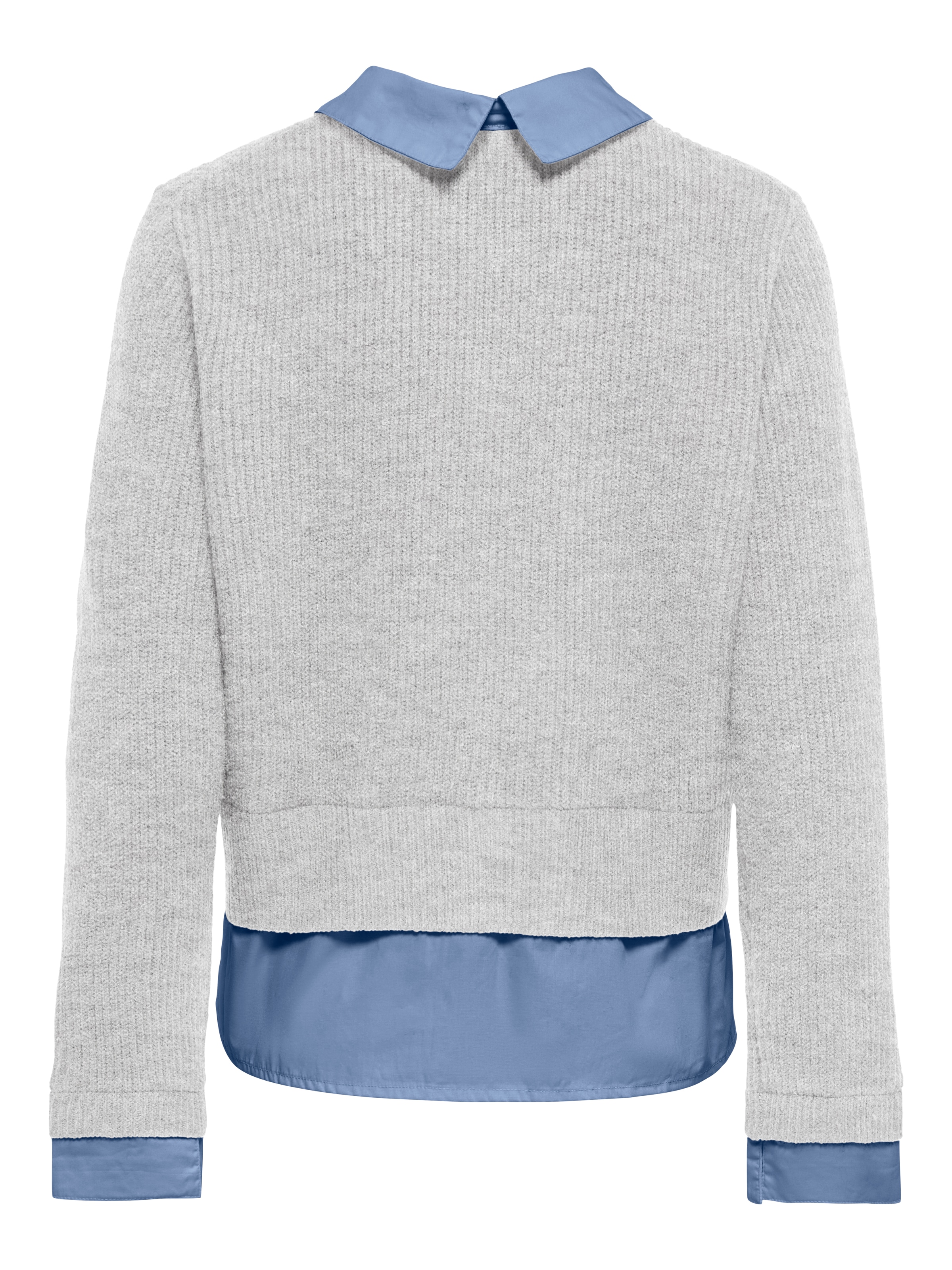 ONLY Strickjacke »ONLALIVIA LS WOVEN MIX CARDIGAN CS KNT« Materialmix, regular fit